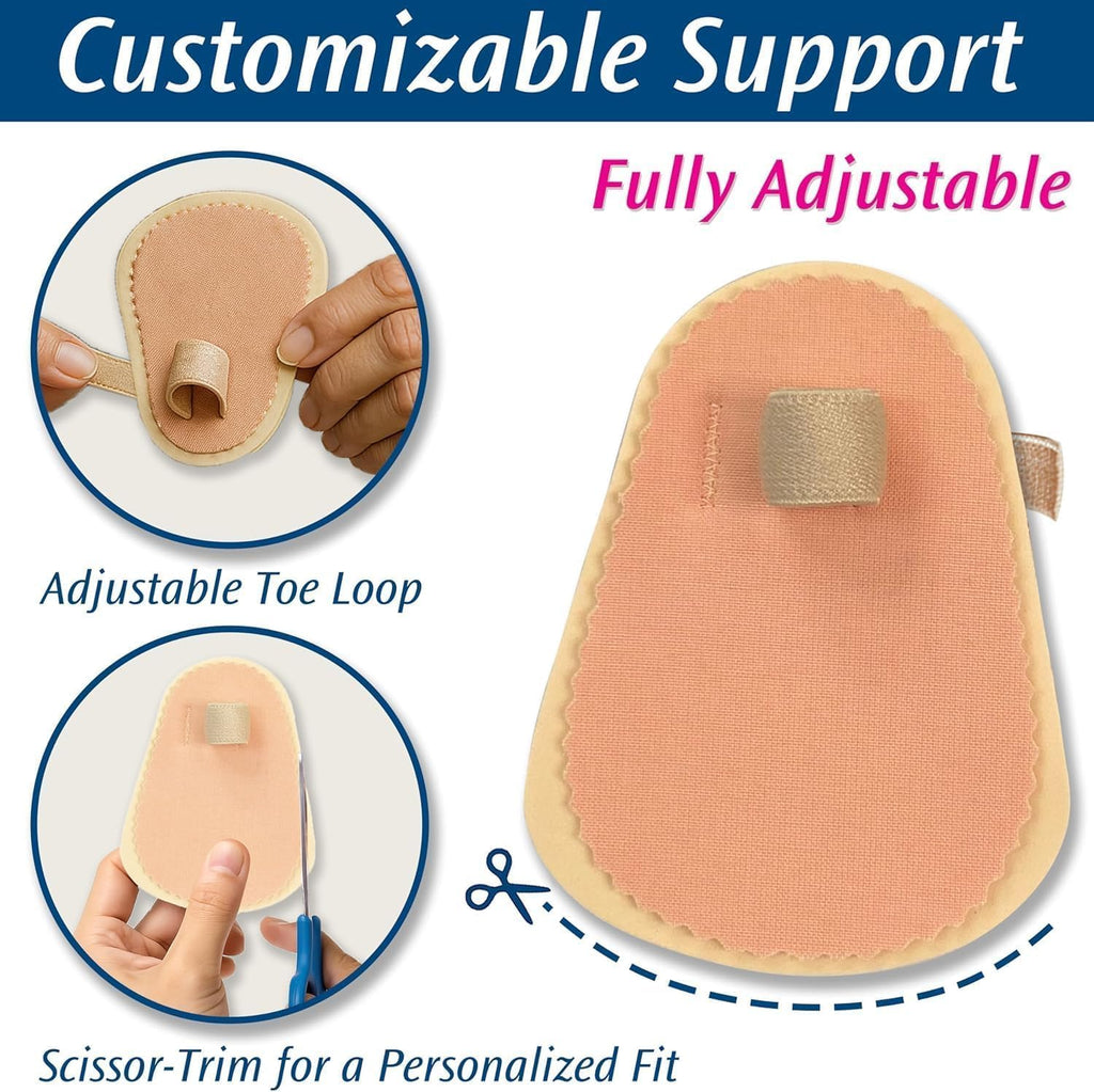 PediFix Toe Straightener with Cushioned Foam Pad for Crooked, Overlapping Toes

