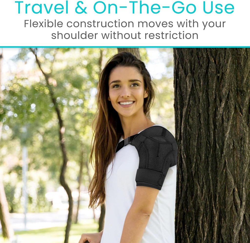Vive Shoulder Brace Compression Sleeve for Rotator Cuff, Arthritis, Sprains

