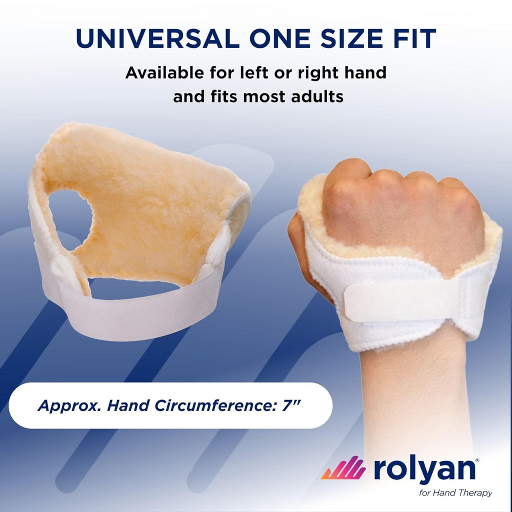 Rolyan Palm Protector Soft Padded Palm Guard for Contractures and Spasticity


