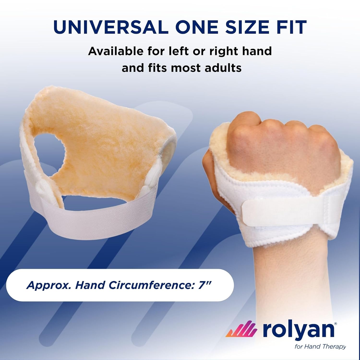 Rolyan Palm Protector Soft Padded Palm Guard for Contractures and Spasticity

