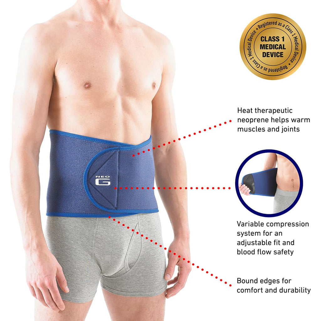 Neo-G Back Brace with Power Straps, Adjustable Compression Support, Class 1

