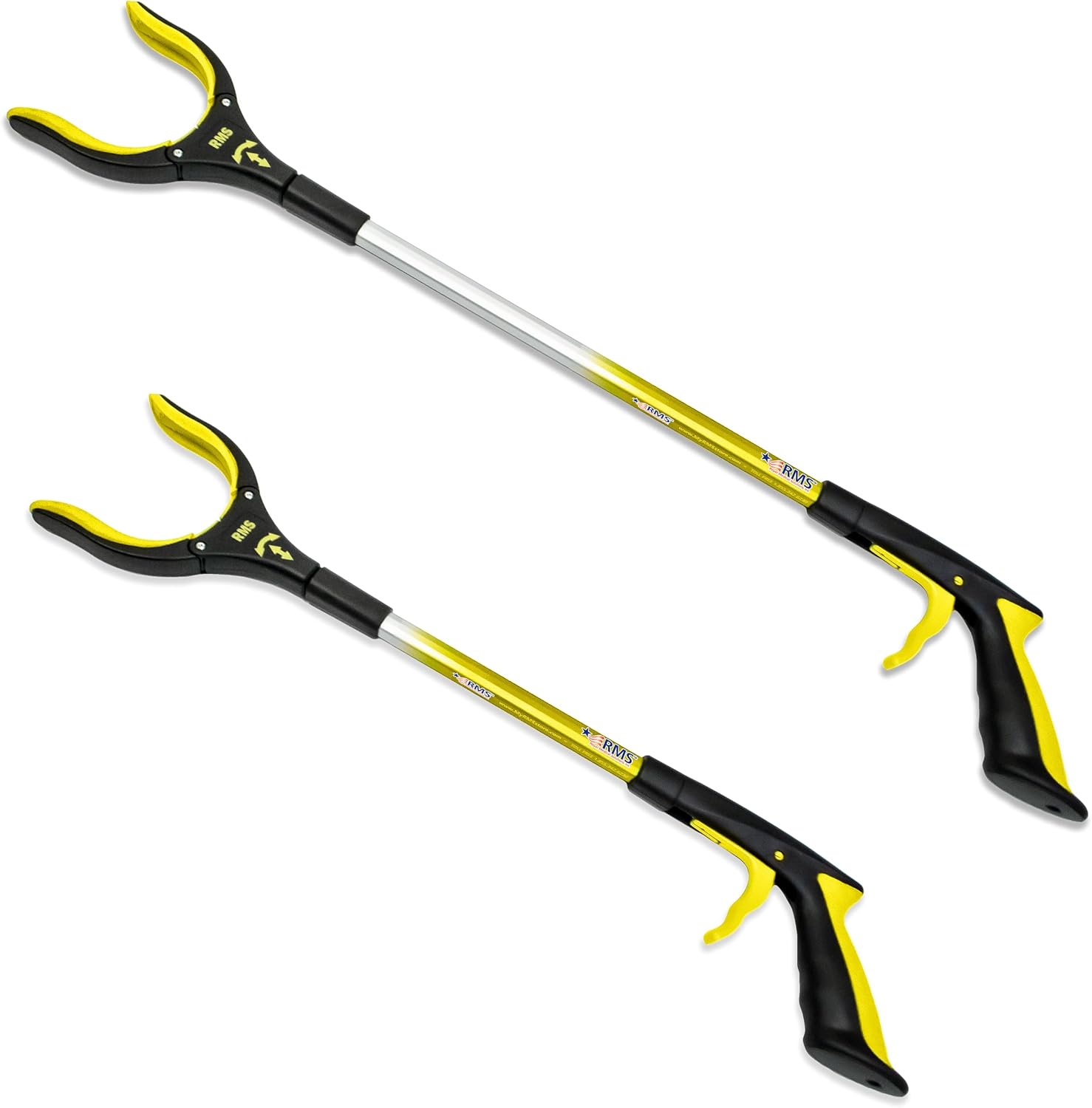 RMS Rotating Jaw Reacher Grabber Mobility Aid for Easy Item Pickup

