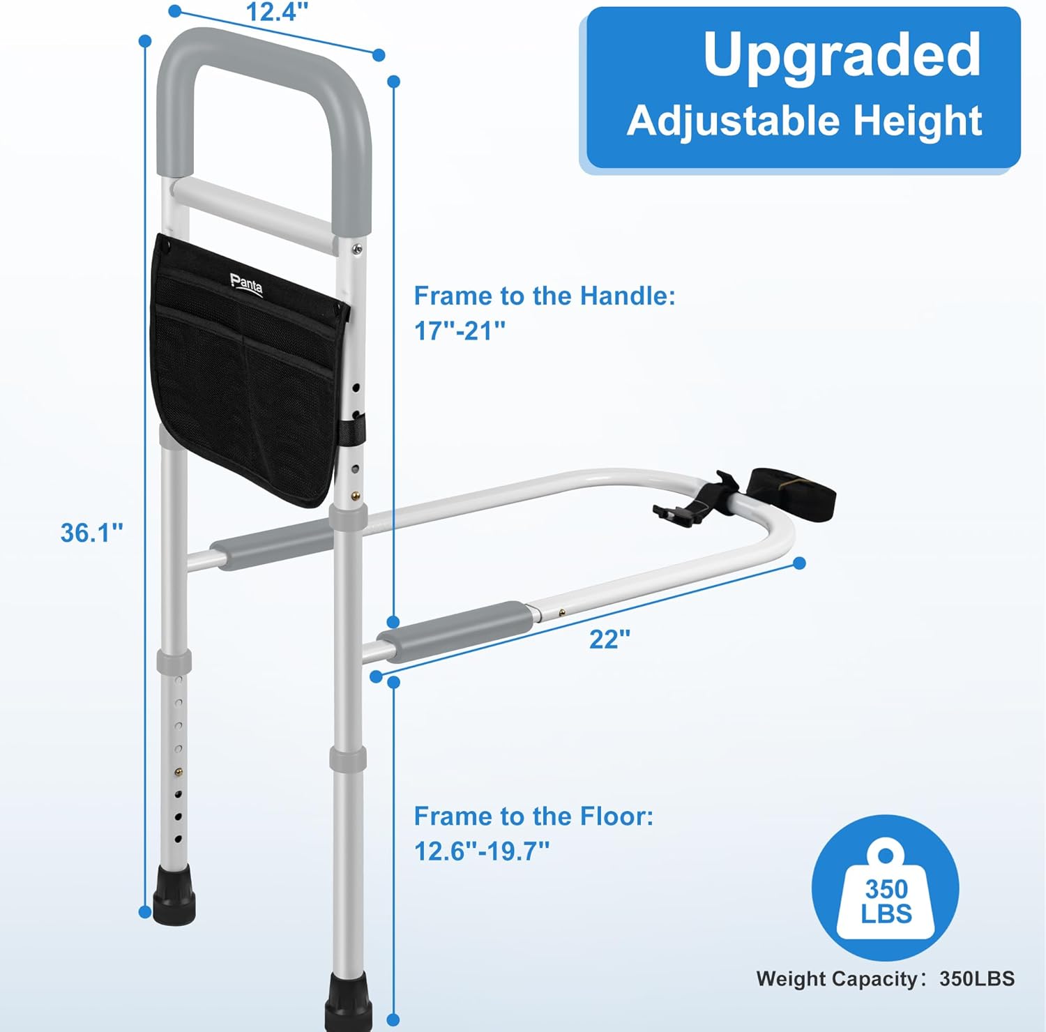 Panta Bed Rails for Elderly Adults Safety Bedside Safety Guard Rail

