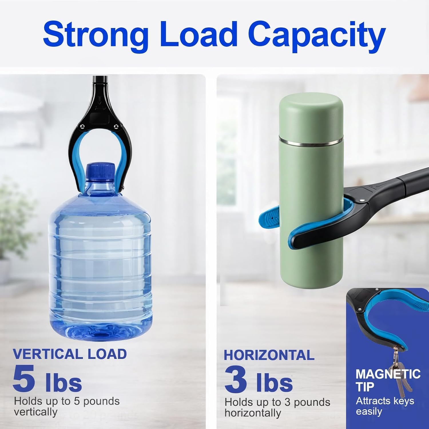 Magnetic Grabber Reacher Tool for Seniors, Foldable Heavy Duty Pickup Trash Picker

