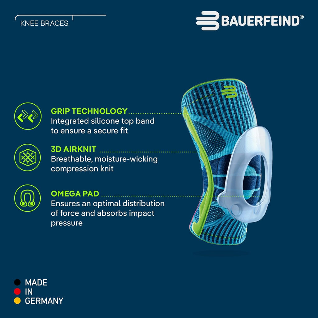 Bauerfeind Omega Sports Knee Support Patellar Compression Knee Brace

