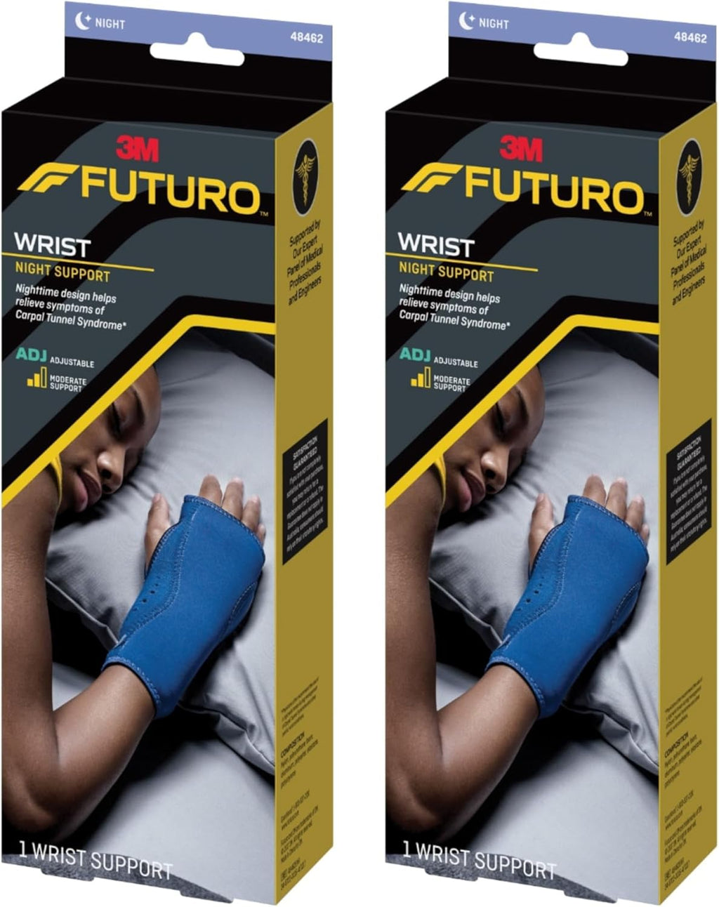 Futuro Night Wrist Sleep Support Brace Adjustable Night Splint for Carpal Tunnel

