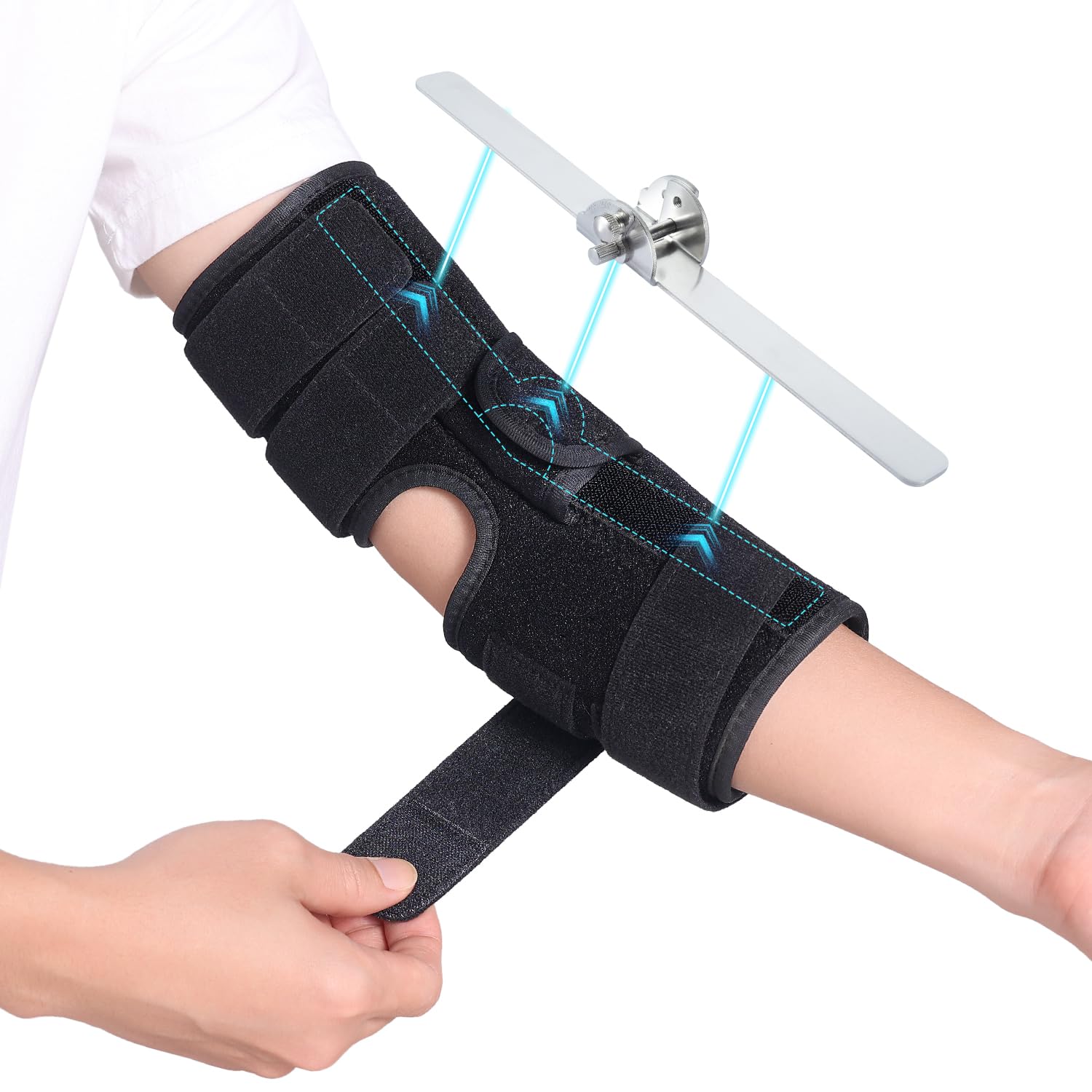 Cubital Tunnel Syndrome Elbow Brace, Ulnar Nerve Splint with 4-Position Adjustments

