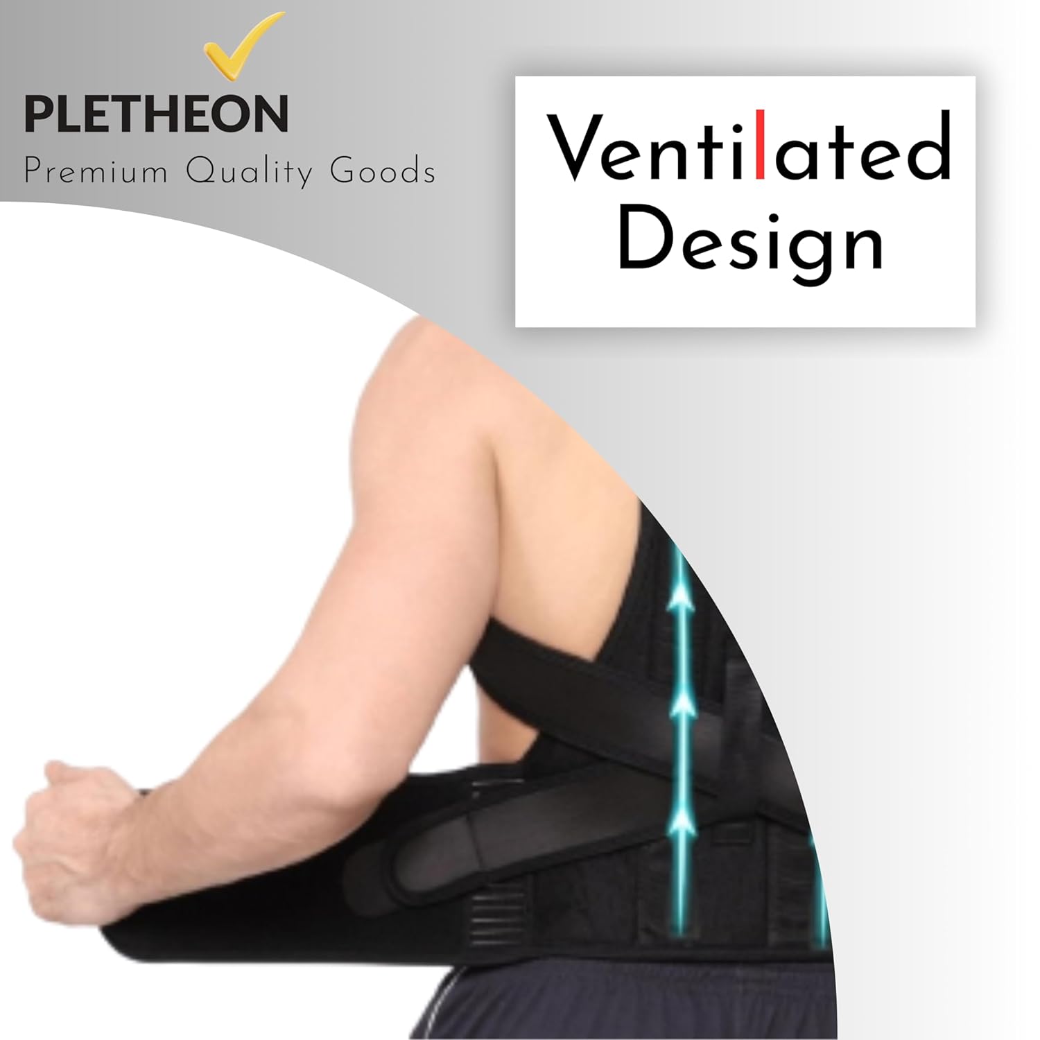 Posture Corrector for Men and Women, Adjustable Upper Back Shoulder Brace


