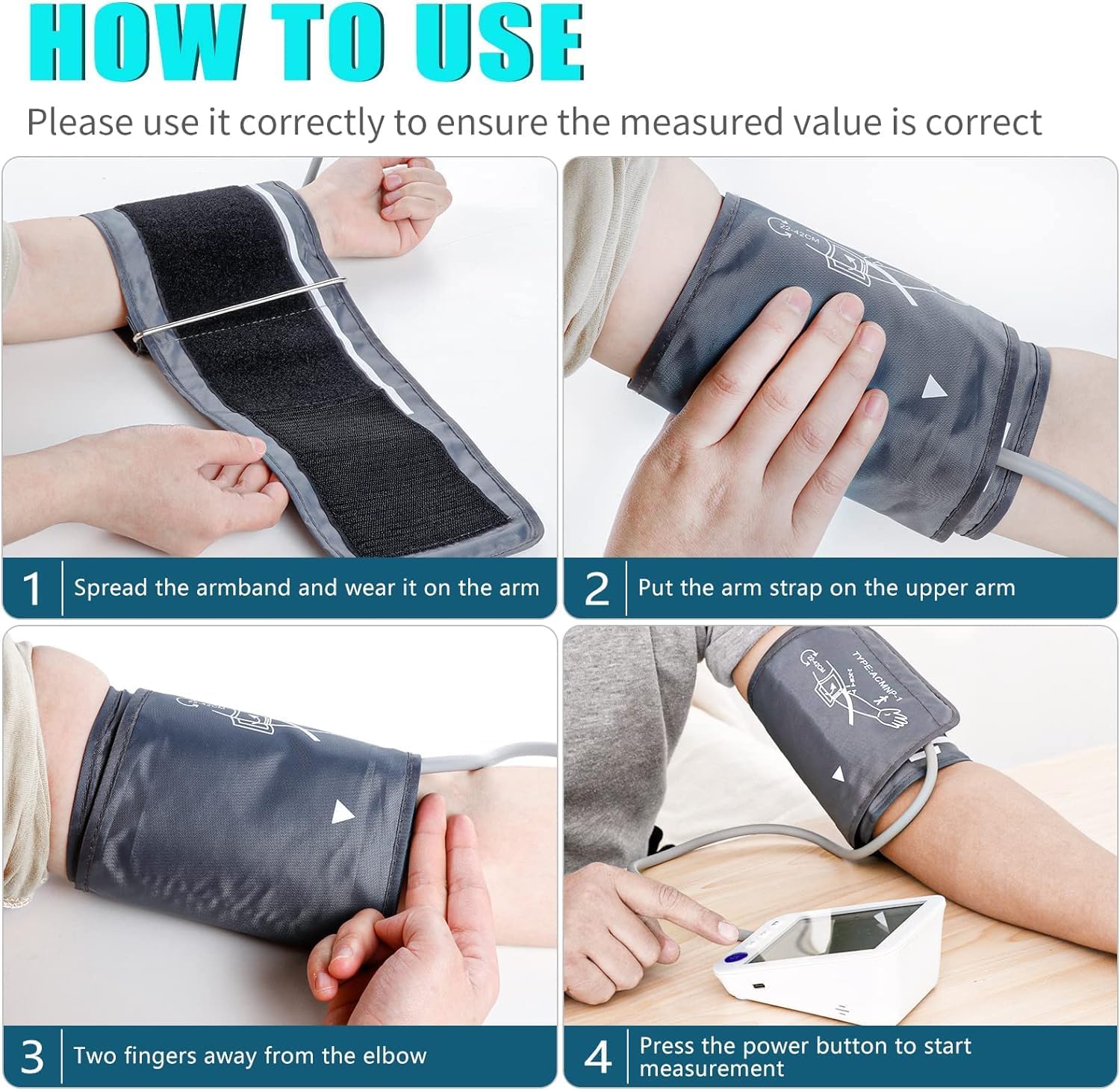 Automatic Blood Pressure Monitor with Extra Large Backlit LCD and XL Cuff

