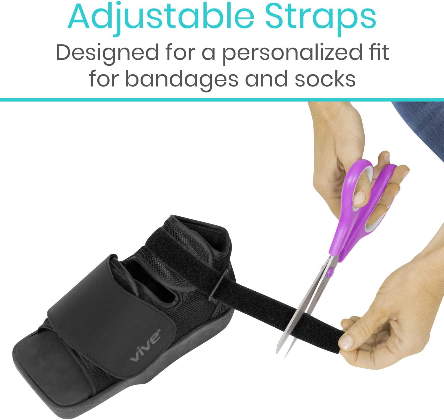 Vive Offloading Post-Op Shoe Forefront Wedge Boot for Broken Toe Recovery

