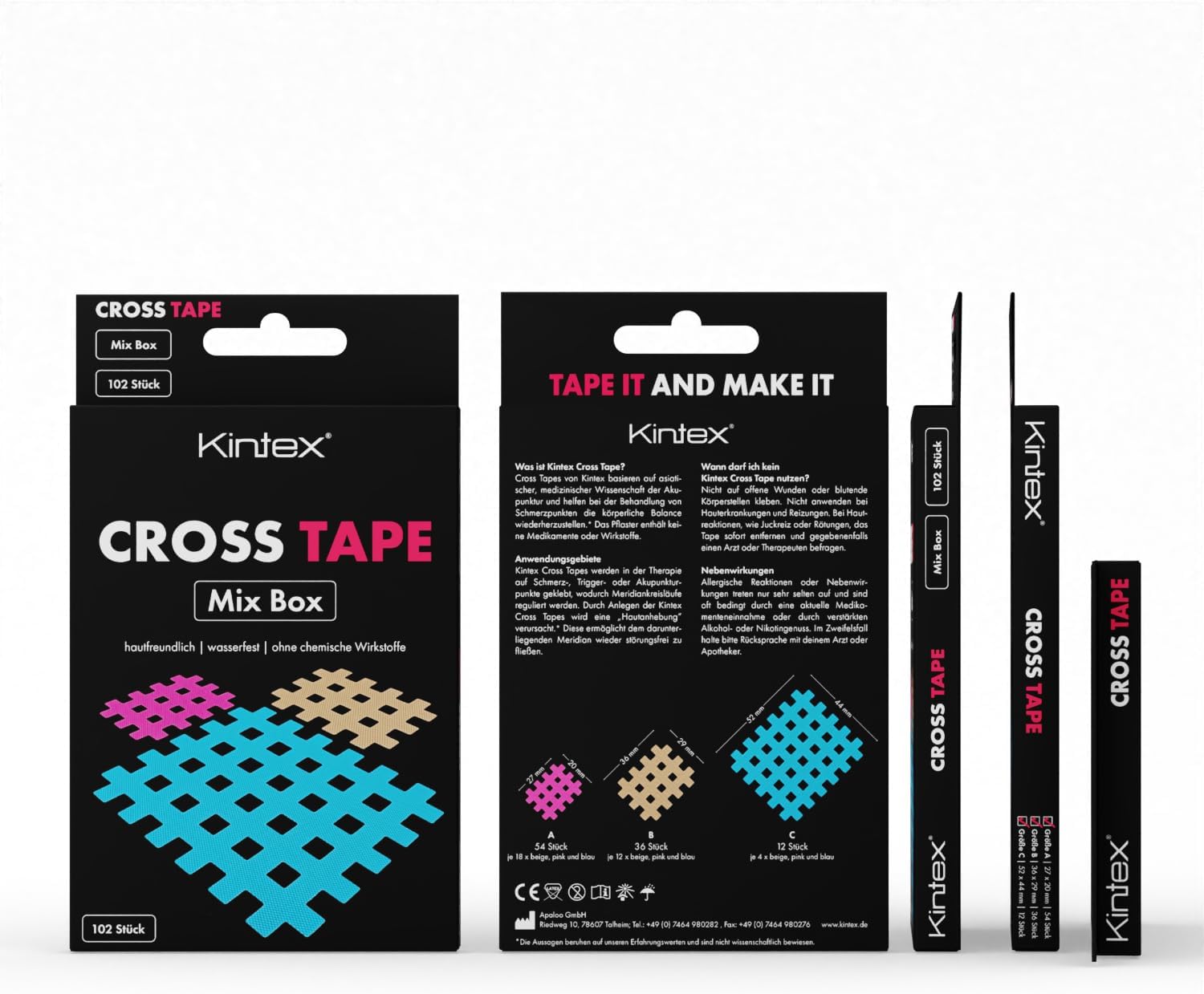Kintex Cross Tape Acupuncture Trigger Point Grid Plaster

