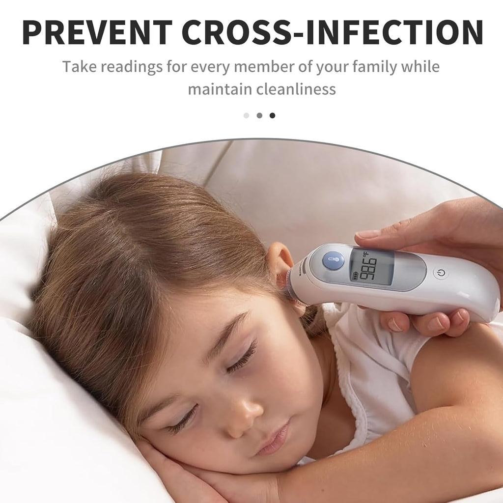 Braun Ear Thermometer Probe Covers, Disposable Lens Filters, Refill Caps

