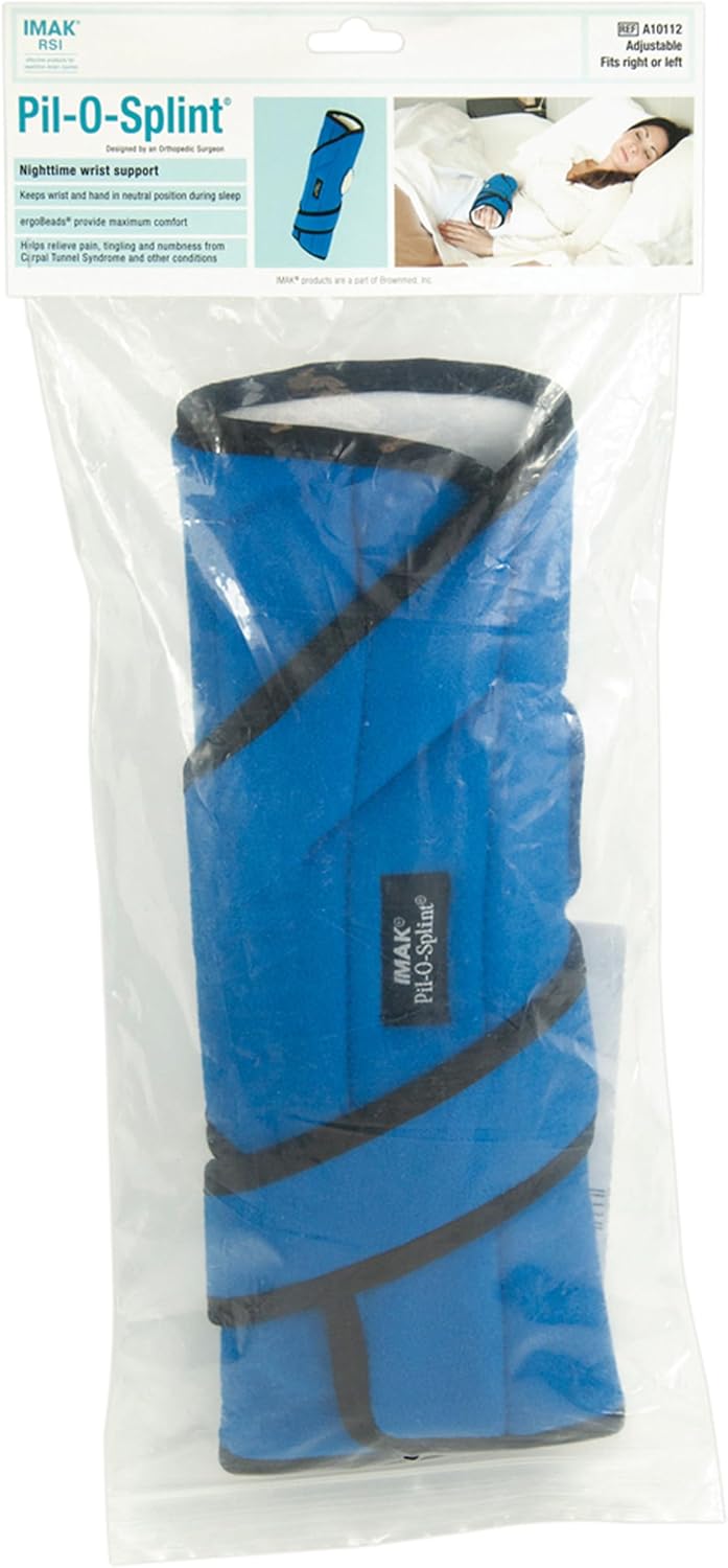 Brownmed IMAK RSI Pil-O-Splint Wrist Brace for Carpal Tunnel, Night Support

