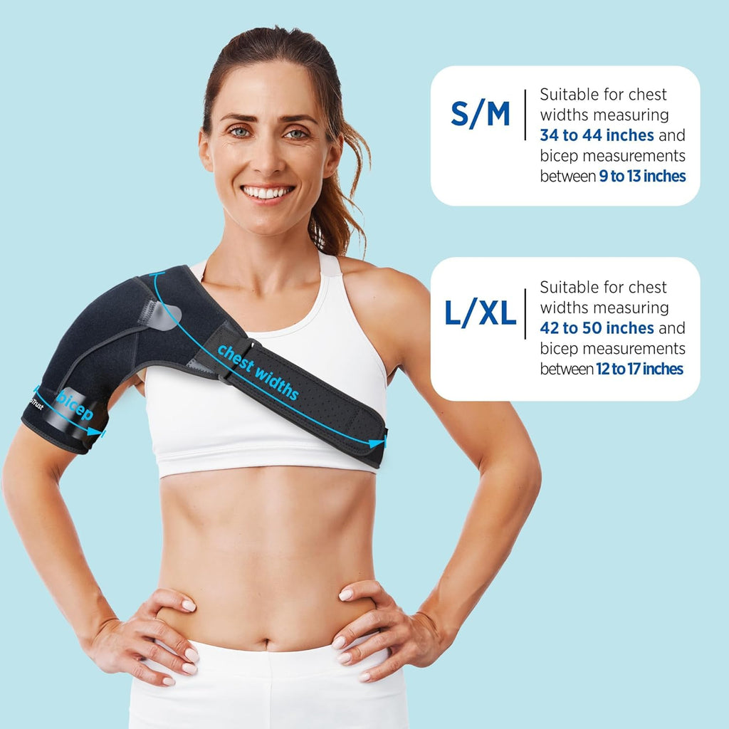 Suptrust Shoulder Brace for Women and Men, Adjustable Shoulder Support Sleeve Wrap

