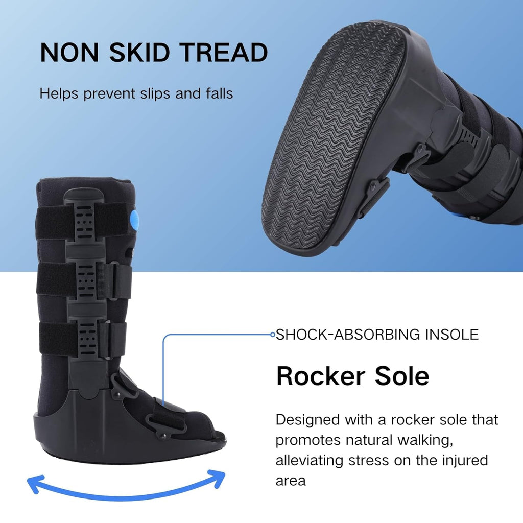 Tall Air Cam Fracture Boot Orthopedic Walker Boot for Broken Foot and Sprained Ankle

