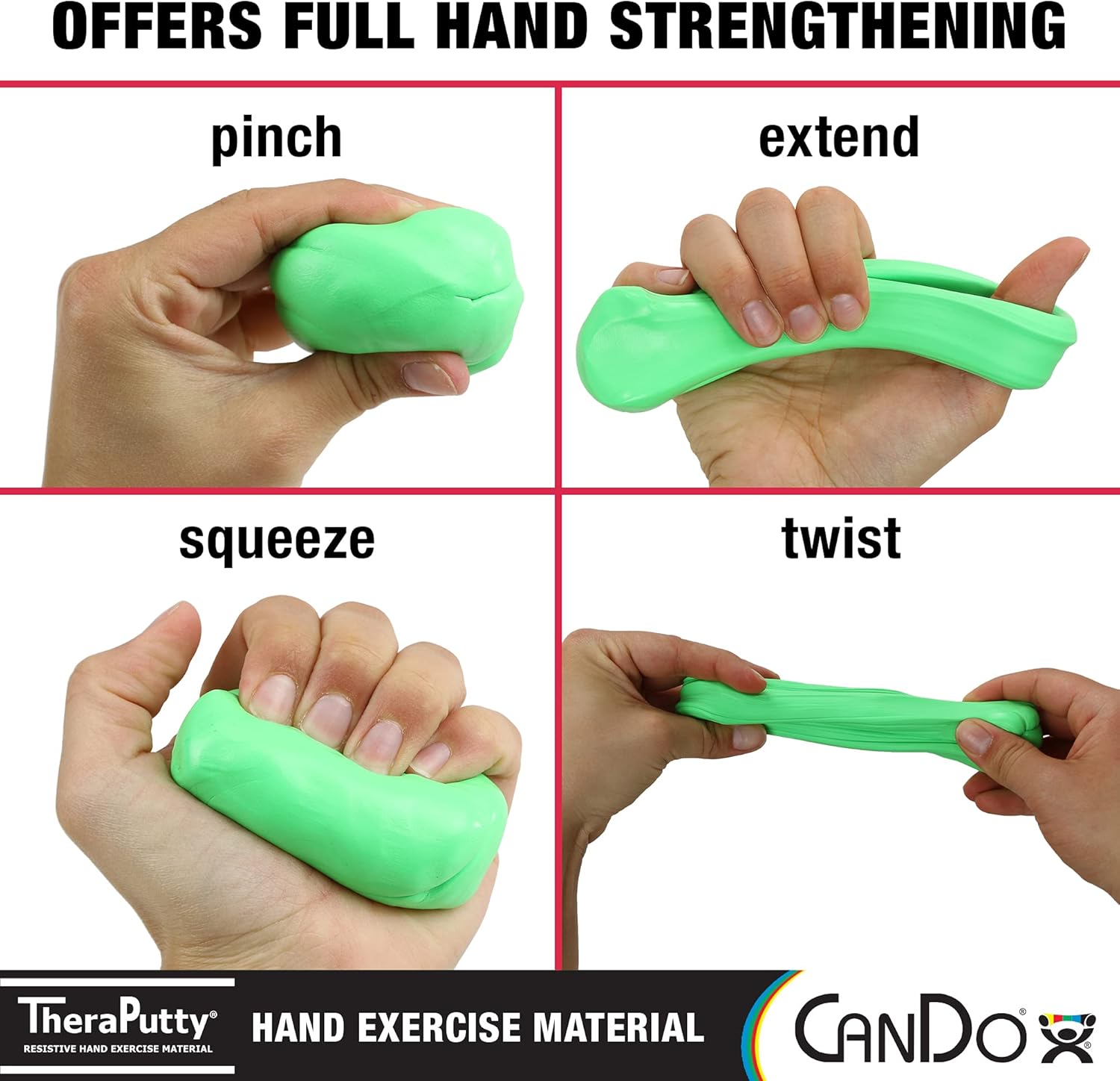 CanDo TheraPutty Standard Hand Exercise Putty

