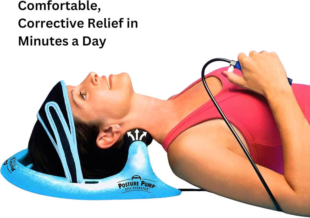 Posture Pump Neck Exerciser Cervical Traction Hydrator Pump for Neck Pain Relief

