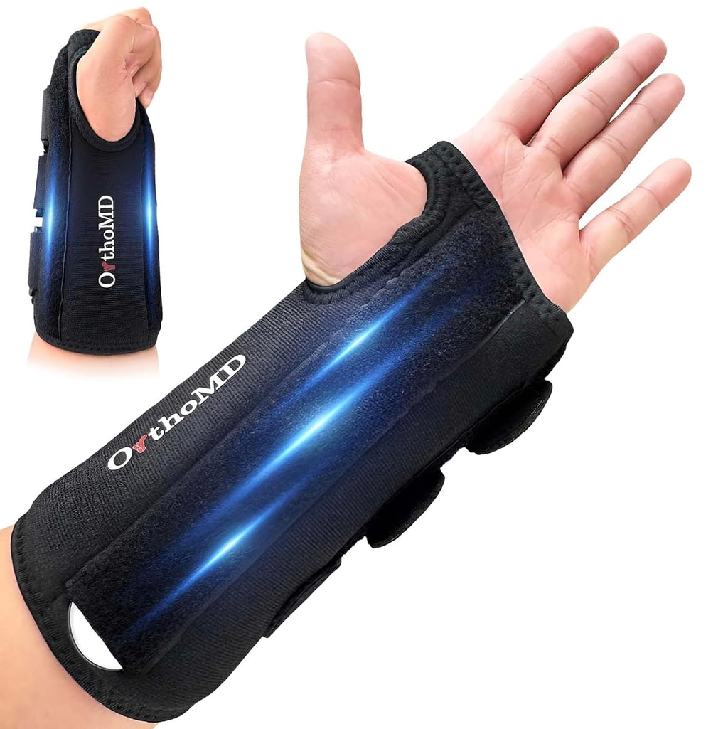 OrthoMD Carpal Tunnel Wrist Brace, Rigid Aluminum Splint for Wrist Pain Support

