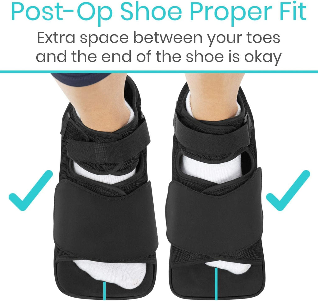 Vive Offloading Post-Op Shoe Forefront Wedge Boot for Broken Toe Recovery

