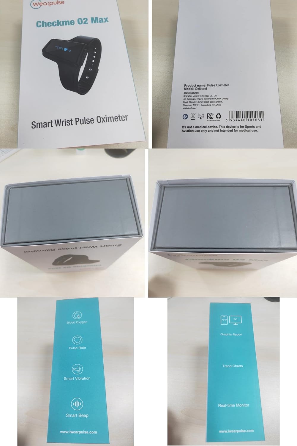 Continuous Wrist Pulse Oximeter with Bluetooth, SpO2 and Pulse Rate Tracking

