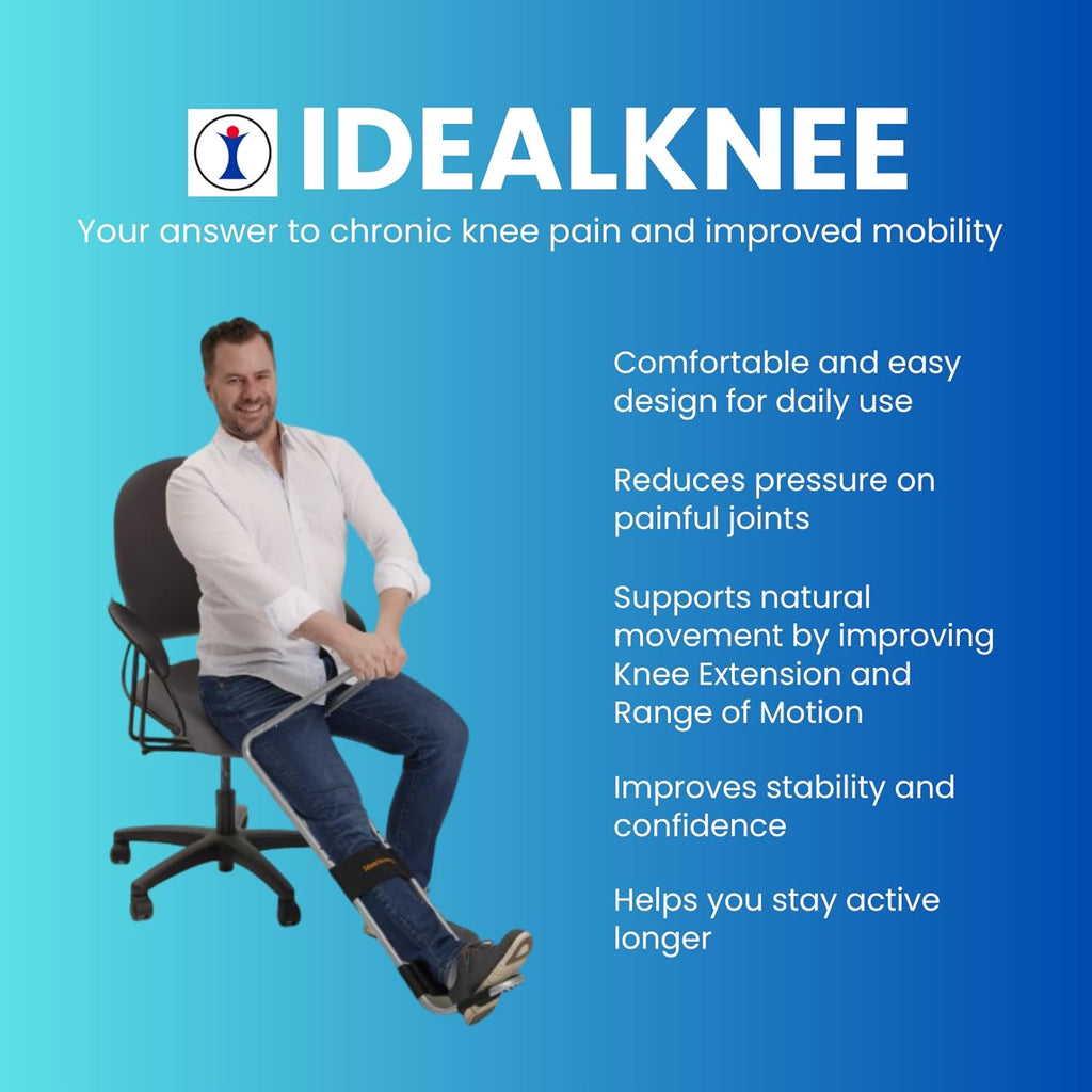 IdealKnee Knee Extension & Pain Relief Device for ACL, MCL, Arthritis Rehab

