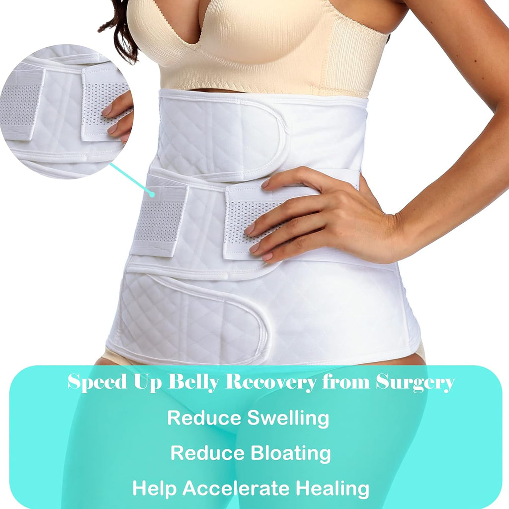 Postpartum Recovery Belly Band Belt Girdle Belly Binder, Cotton

