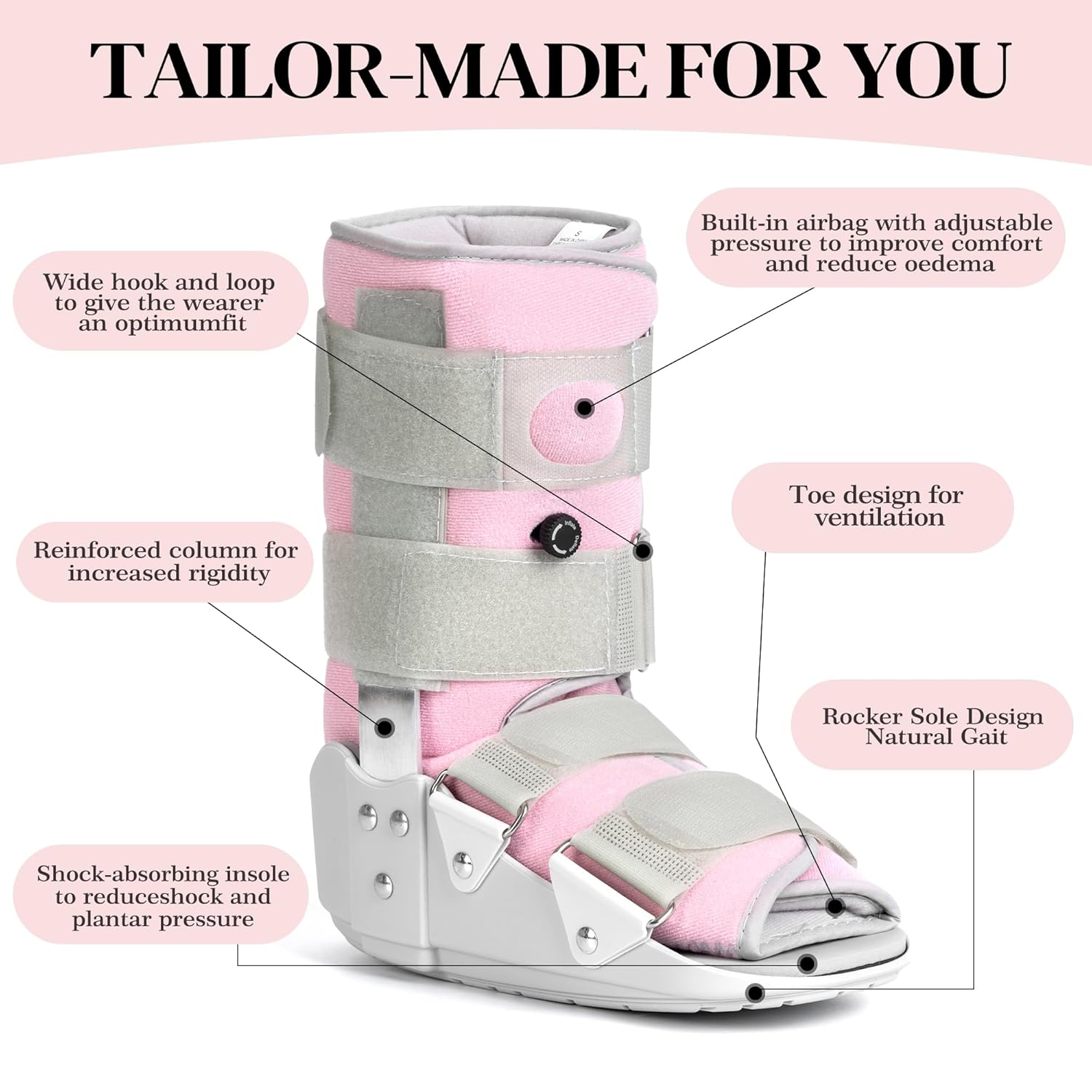 Medibot Medical Grade Fracture Boot Walker for Foot and Ankle, Adjustable

