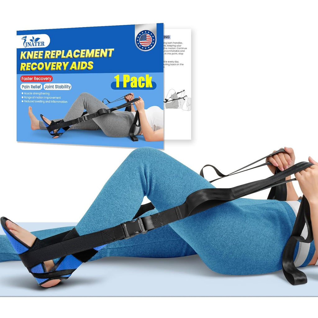 JNATER Knee Replacement Recovery Aids for Knee Rehabilitation, Stretching Straps

