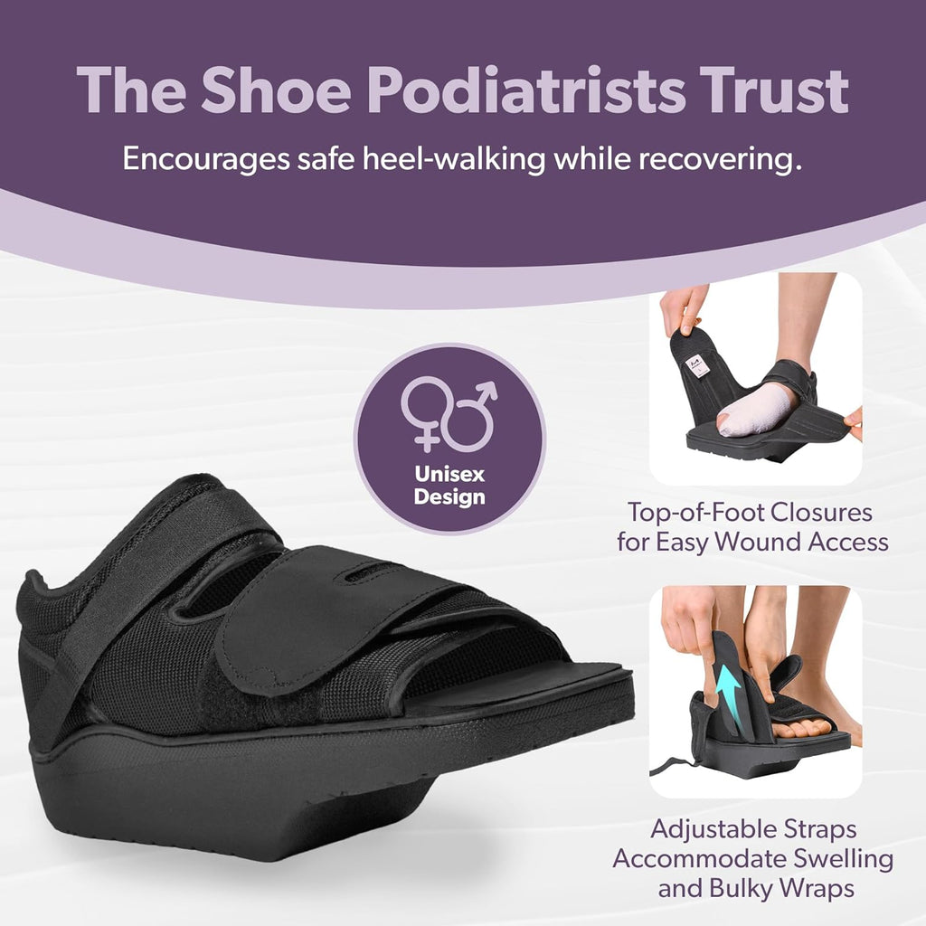 BraceAbility Forefoot Offloading Post-Op Wedge Shoe Boot for Diabetic Foot Ulcer

