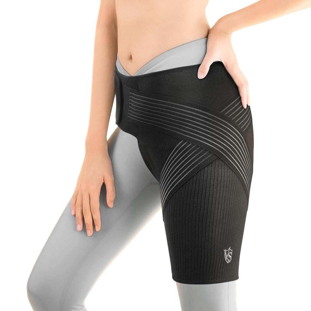 Vital Salveo Graphene Hip Brace for Women & Men, Hip & Thigh Compression Support


