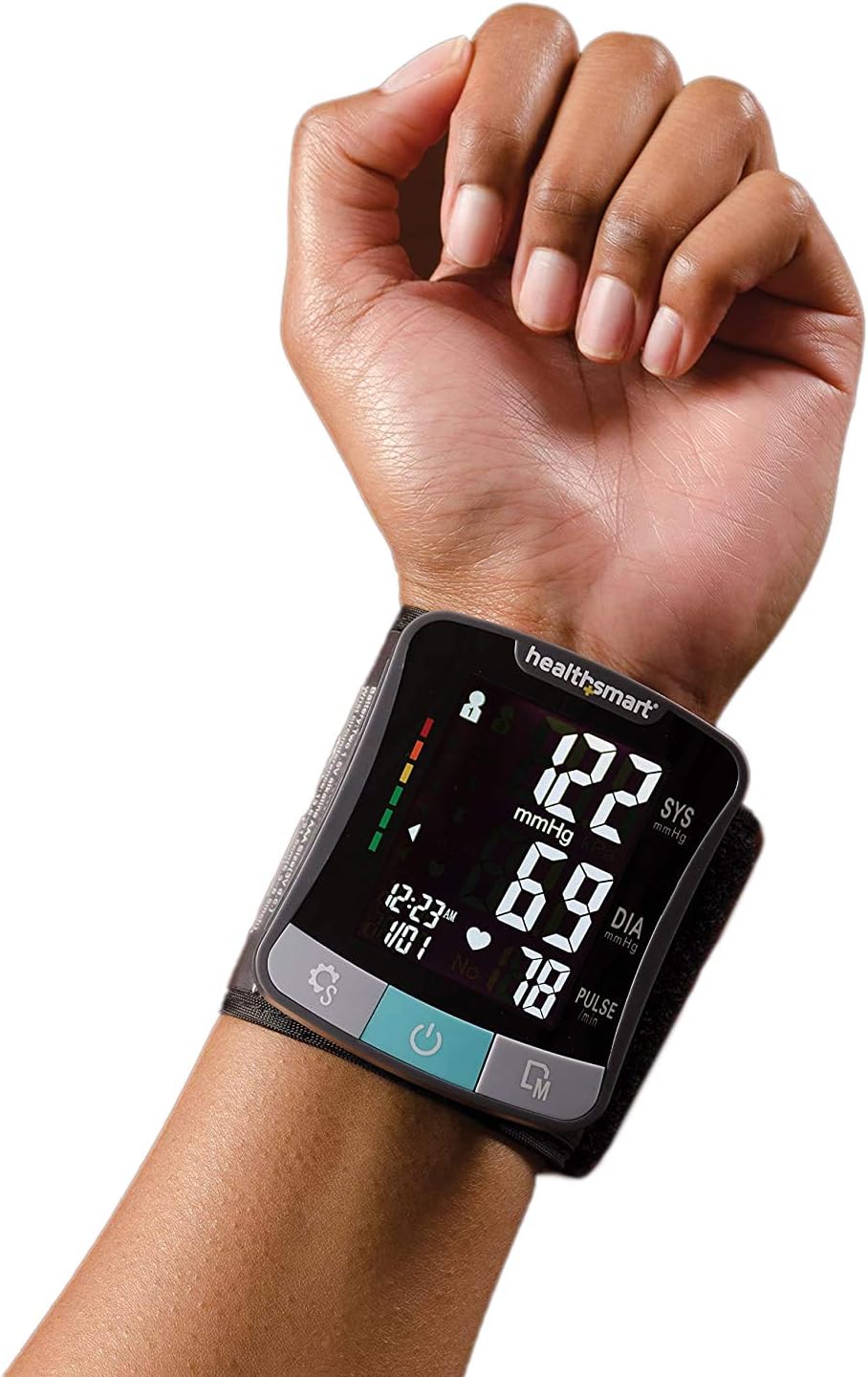 HealthSmart Digital Talking Wrist Blood Pressure Monitor, Pulse and Irregular Heartbeat

