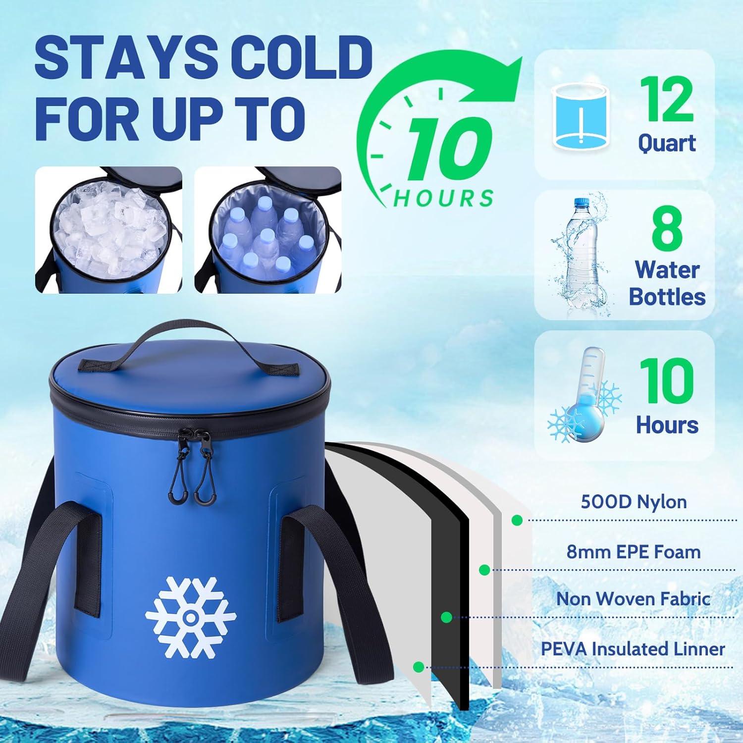 GALINAND Portable Cold Therapy Machine for Knee After Surgery, Ice Compression Wrap

