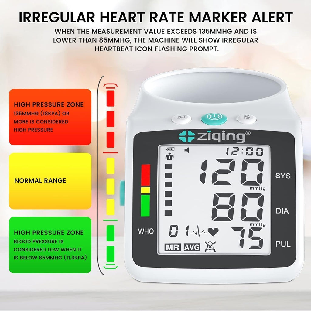 love Automatic Upper Arm Blood Pressure Monitor with Cuff and Voice Guide

