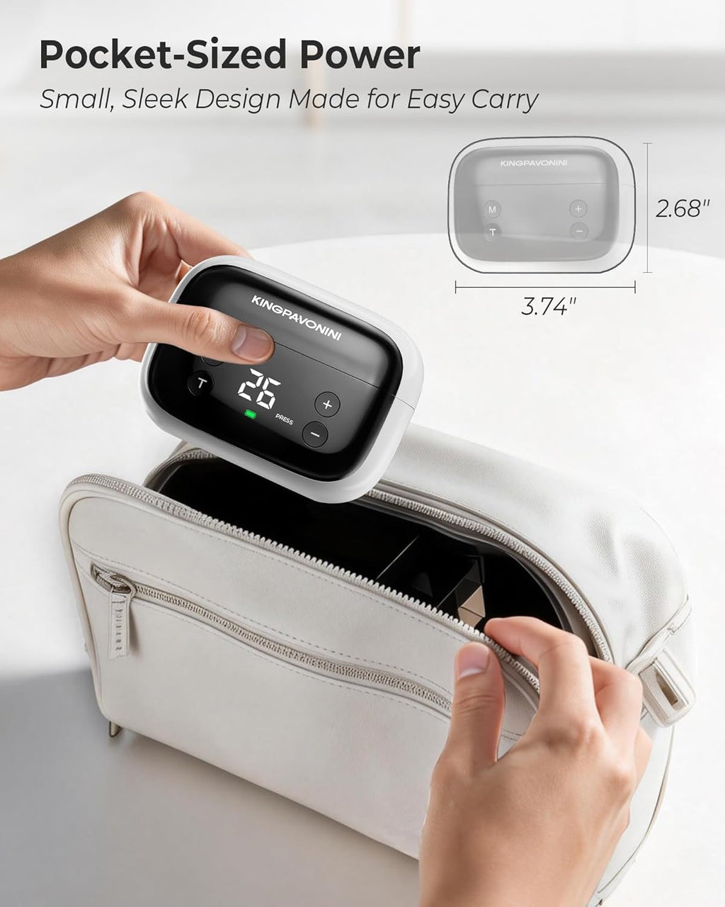 KingPavonini Wireless TENS Unit Muscle Stimulator with Dual-Channel, 30 Intensities (U13)

