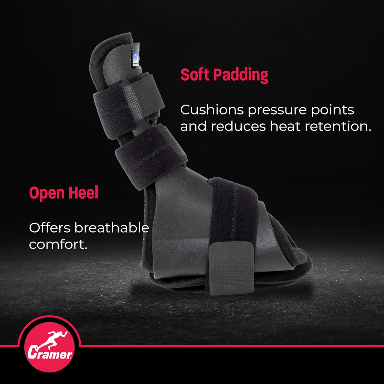 Cramer Dorsal Night Splint for Plantar Fasciitis, Low-Profile Foot Brace

