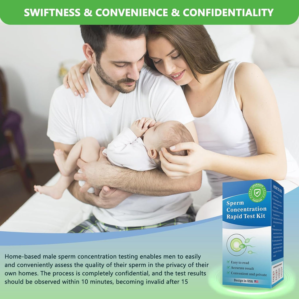 Trak Plus Home Fertility Test Kit for Men, Semen Test for Sperm Count Results

