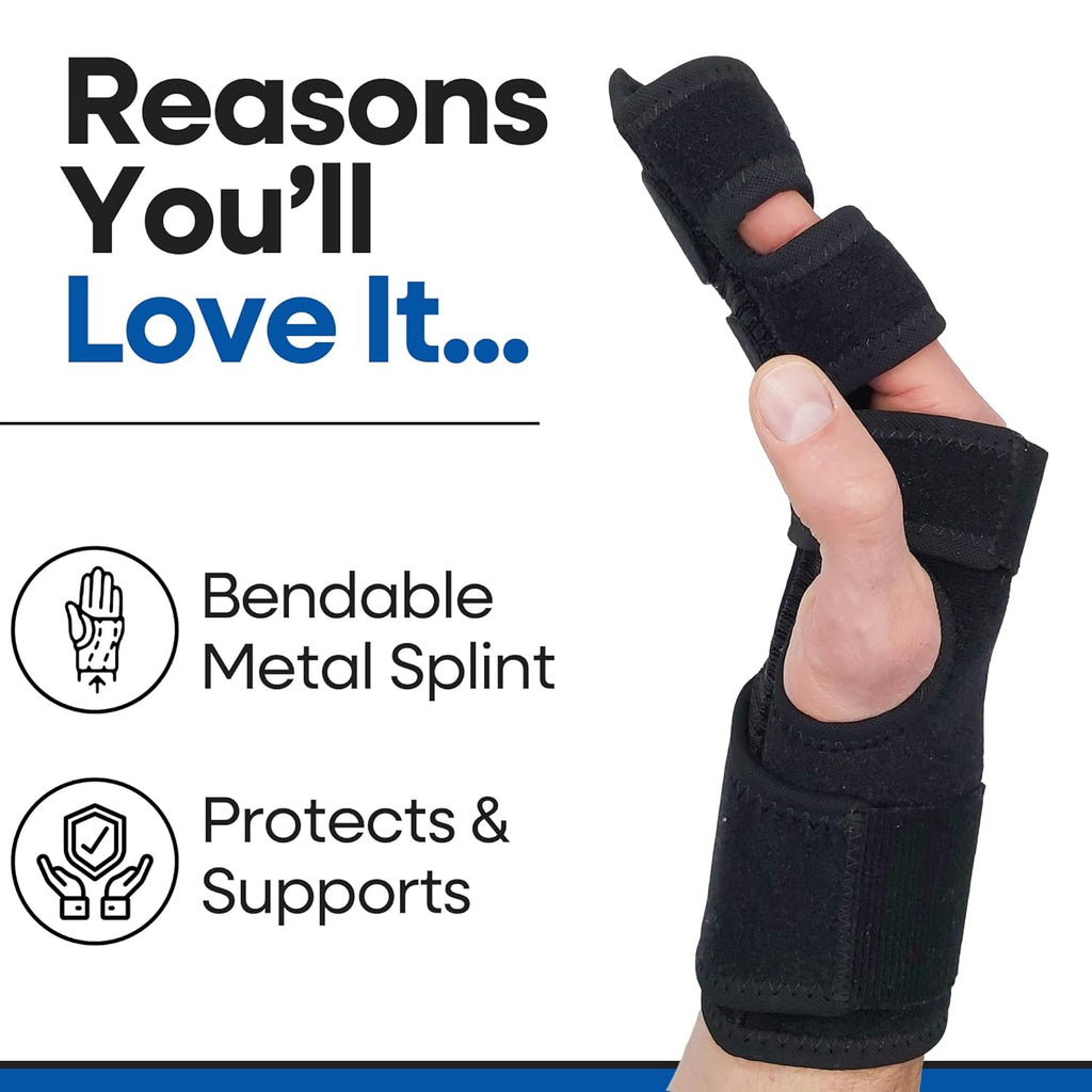 Armstrong America Trigger Finger Splint Finger Brace with Metal Straightener Support

