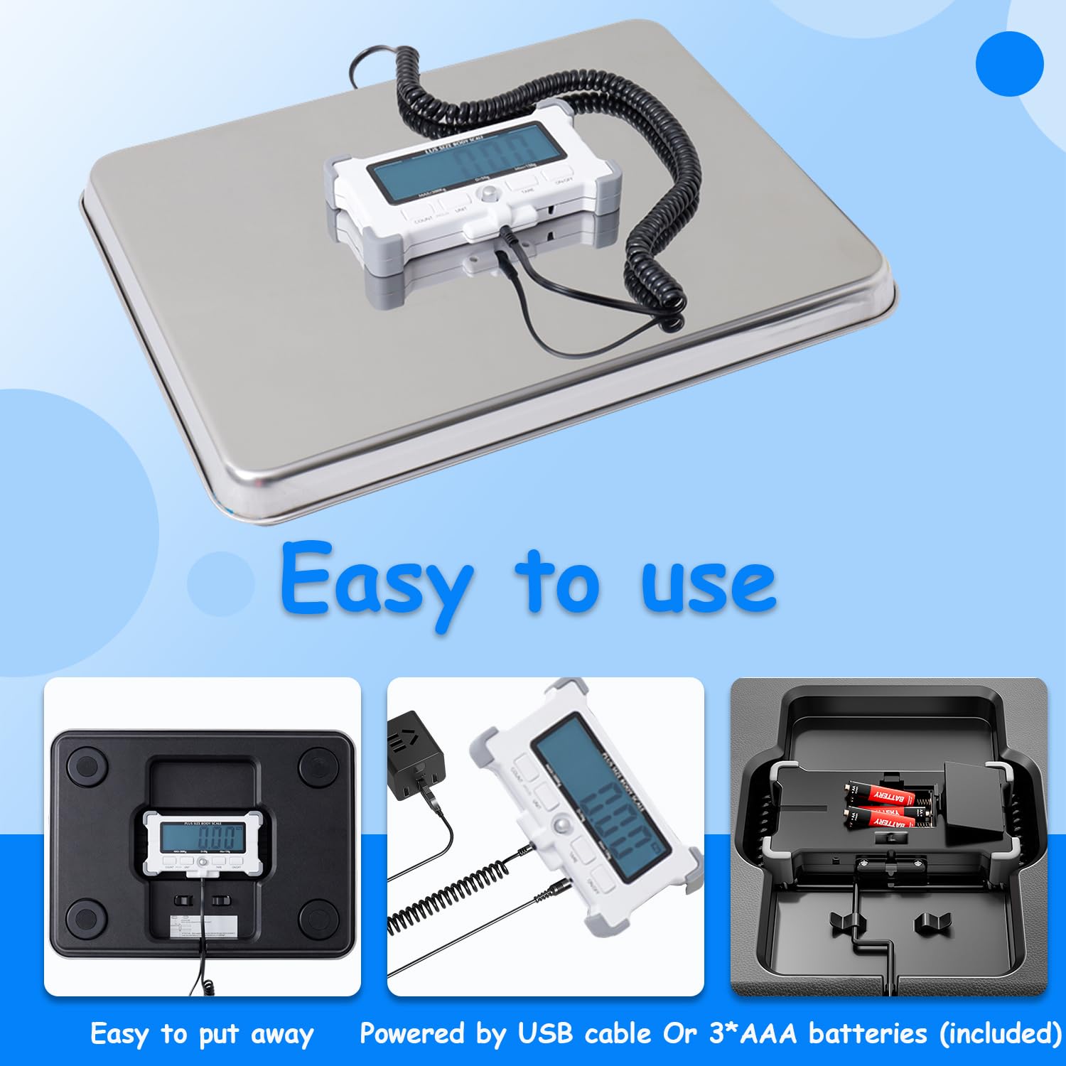 King Mills Extra Wide Heavy Duty Bariatric Body Weight Scale 300kg/660lb

