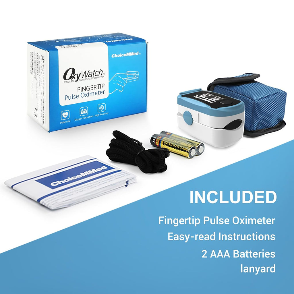 ChoiceMMed C29 Fingertip Pulse Oximeter with Large OLED SPO2 Monitor

