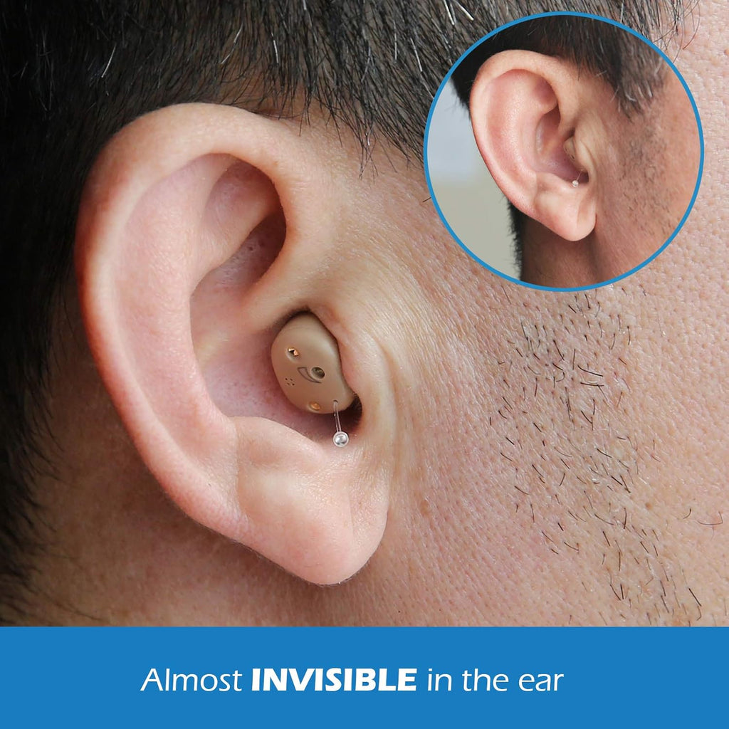R&L Rechargeable Mini Digital Hearing Amplifier, Invisible In-Ear Sound Assist

