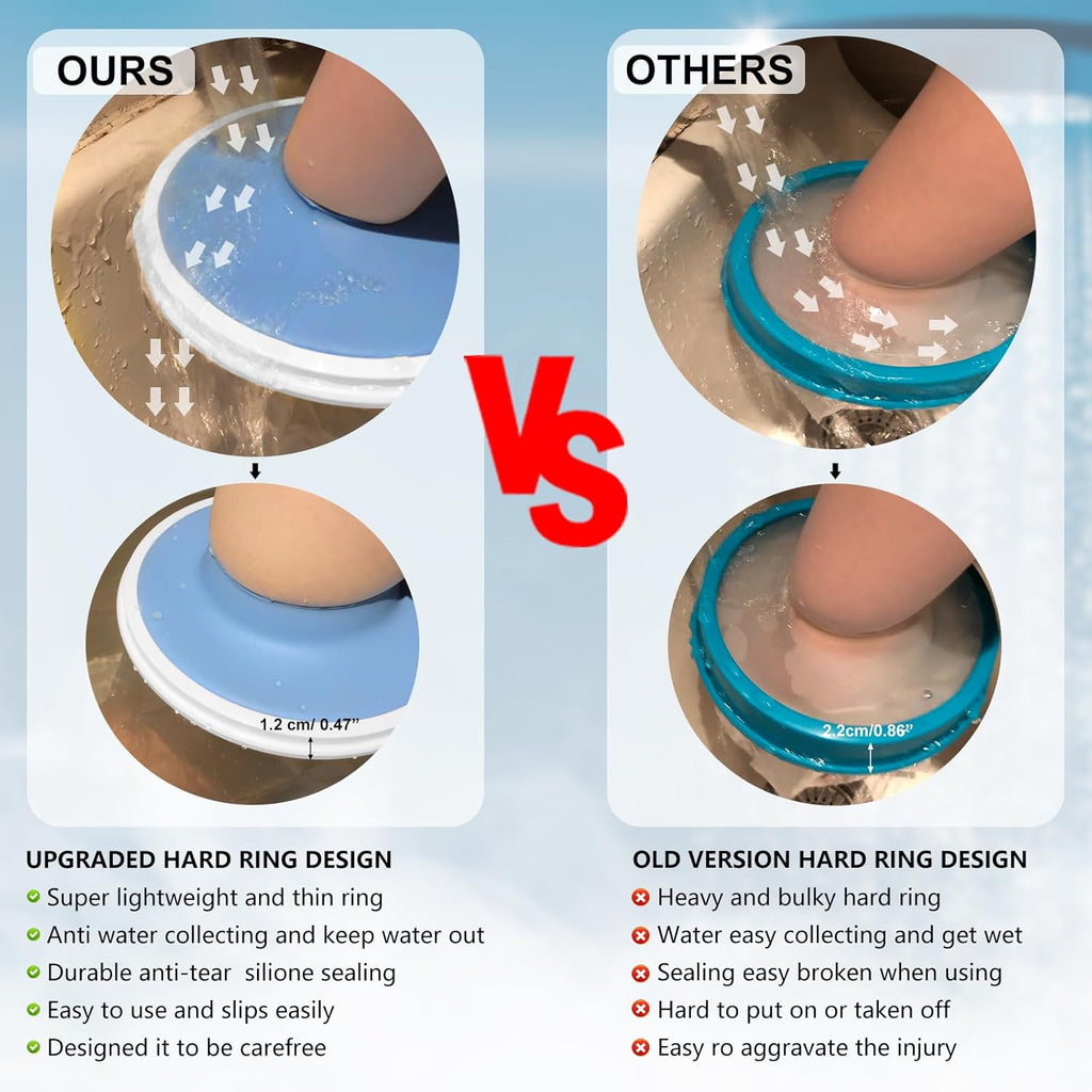 YUNCHI Waterproof Shower Cast Protector with Non-Slip Bottom for Recovery

