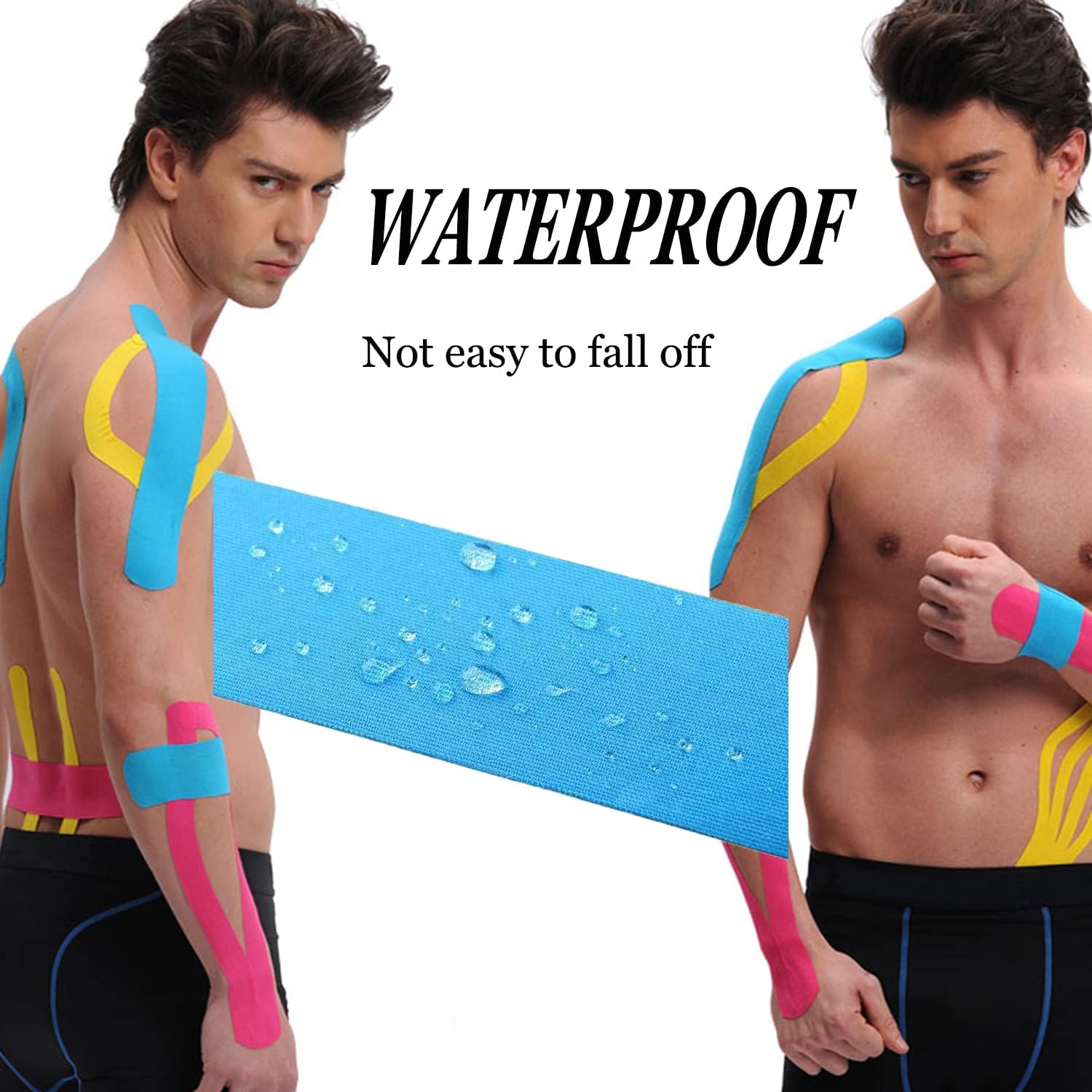 ANAMPION Kinesiology Tape Pro Athletic Sports Waterproof Breathable Latex-Free Cotton

