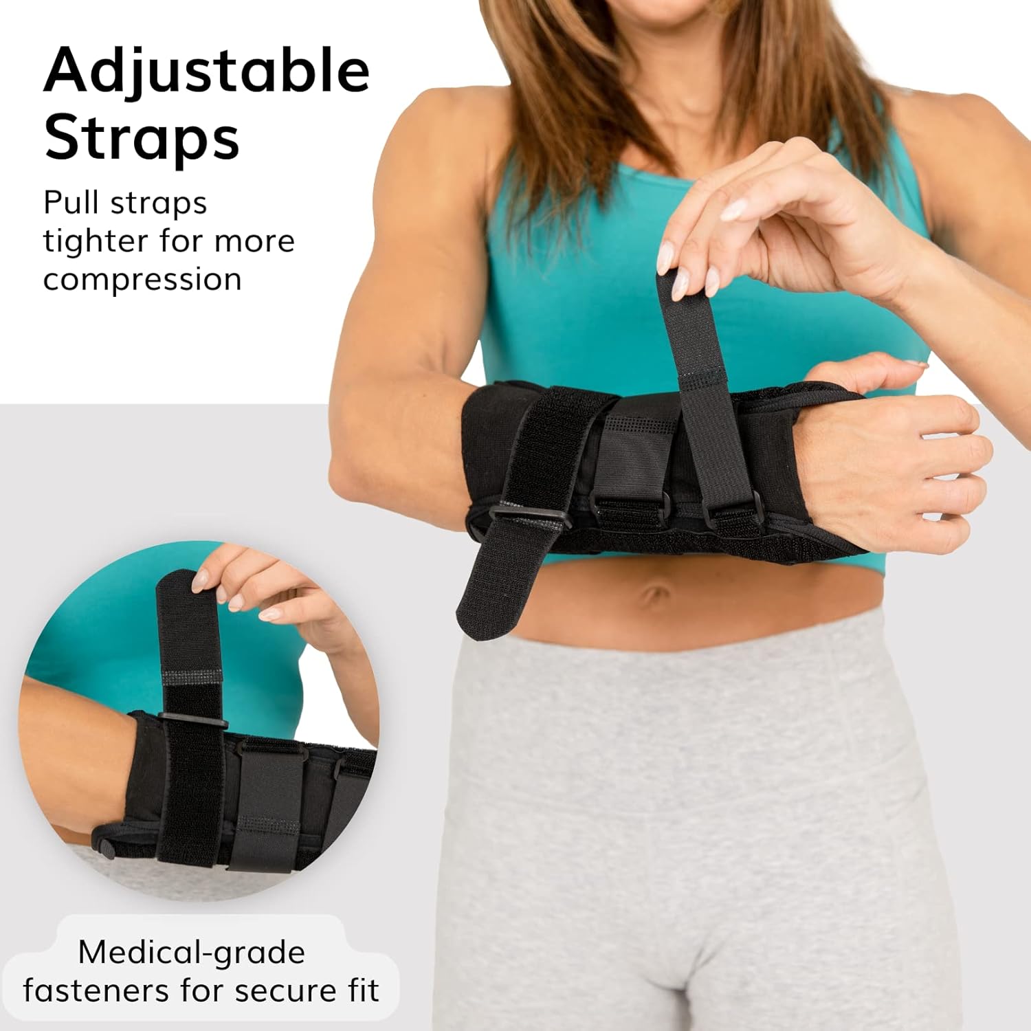 BraceAbility Volar Wrist Splint Support Brace for Carpal Tunnel, Sprains, Arthritis

