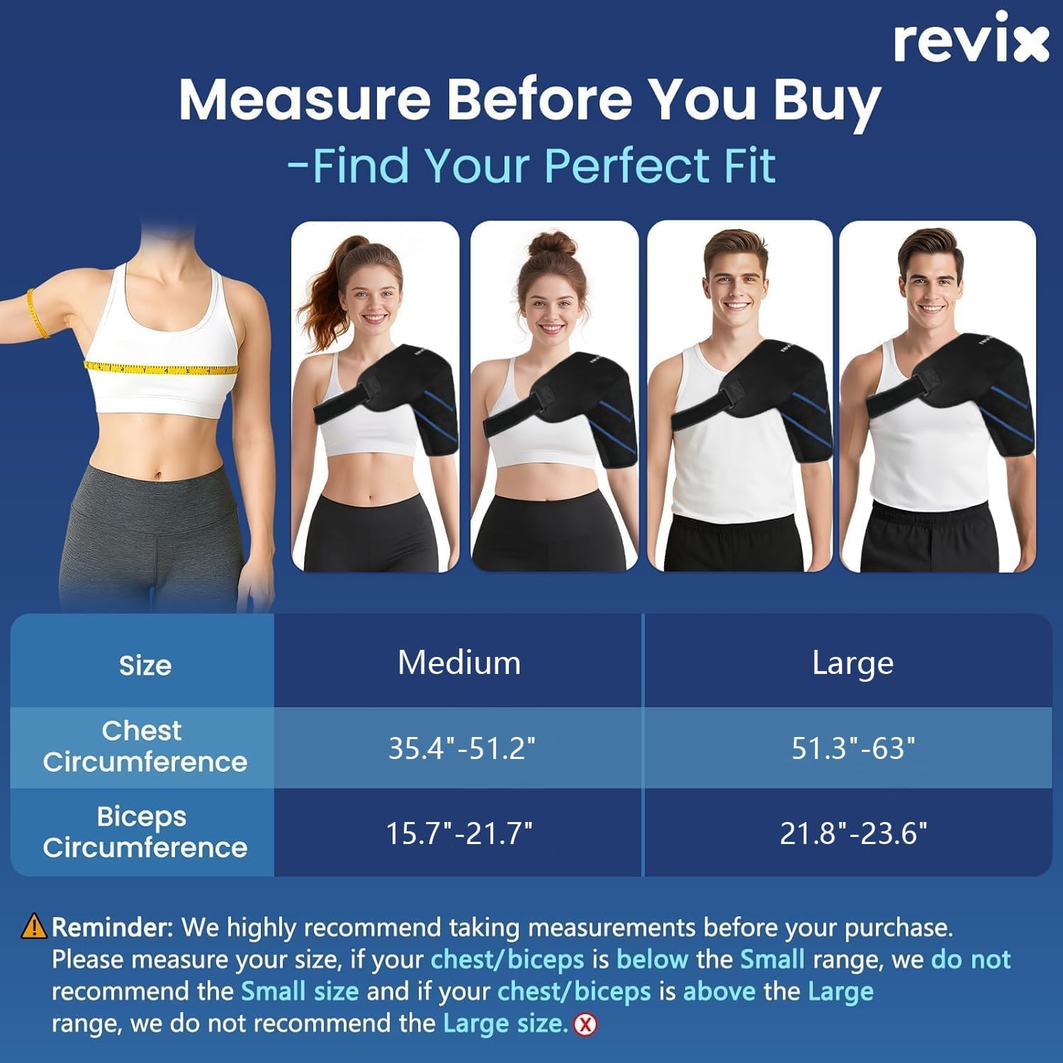 REVIX Shoulder Ice Pack Wrap for Rotator Cuff, Reusable Cold Therapy Wrap

