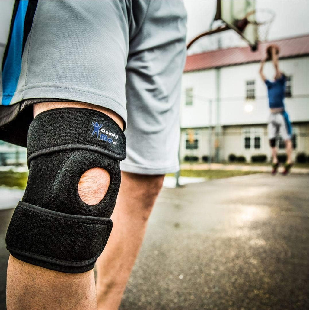 ComfyMed Adjustable Knee Brace Compression Support Sleeve for Sport or Pain Relief

