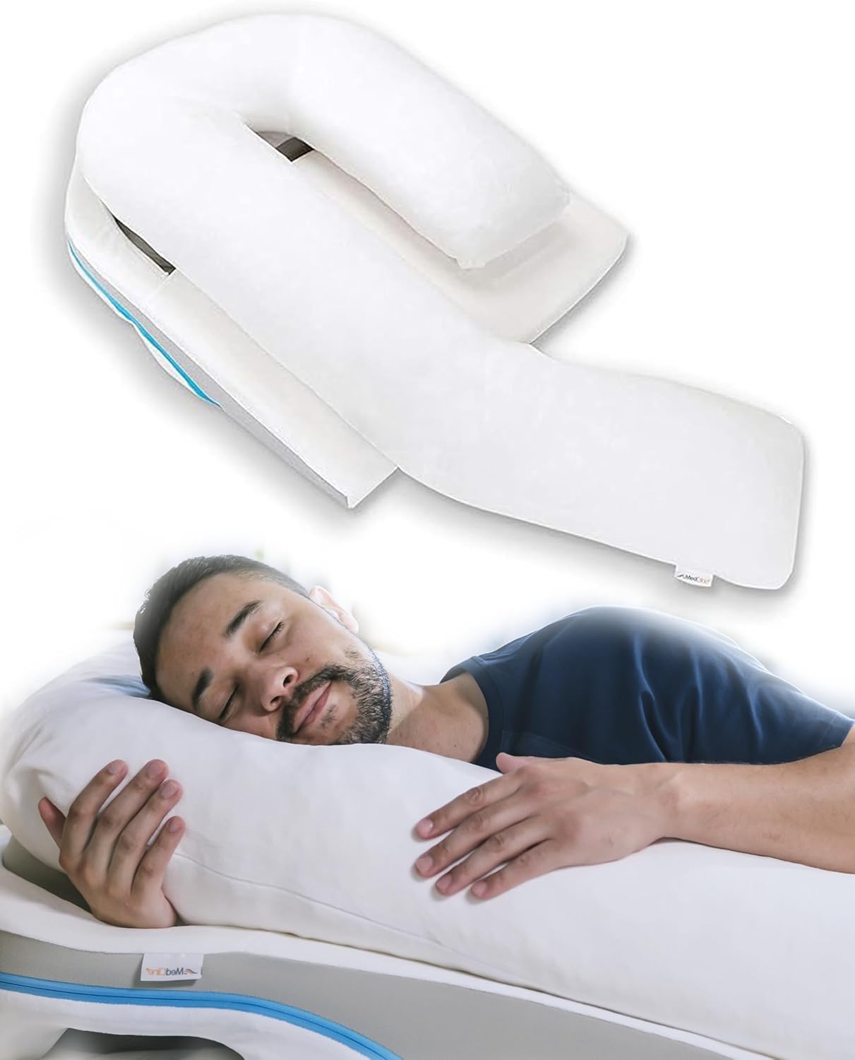 MedCline Shoulder Relief System Bed Wedge Pillow for Shoulder Pain Relief with Arm Pocket

