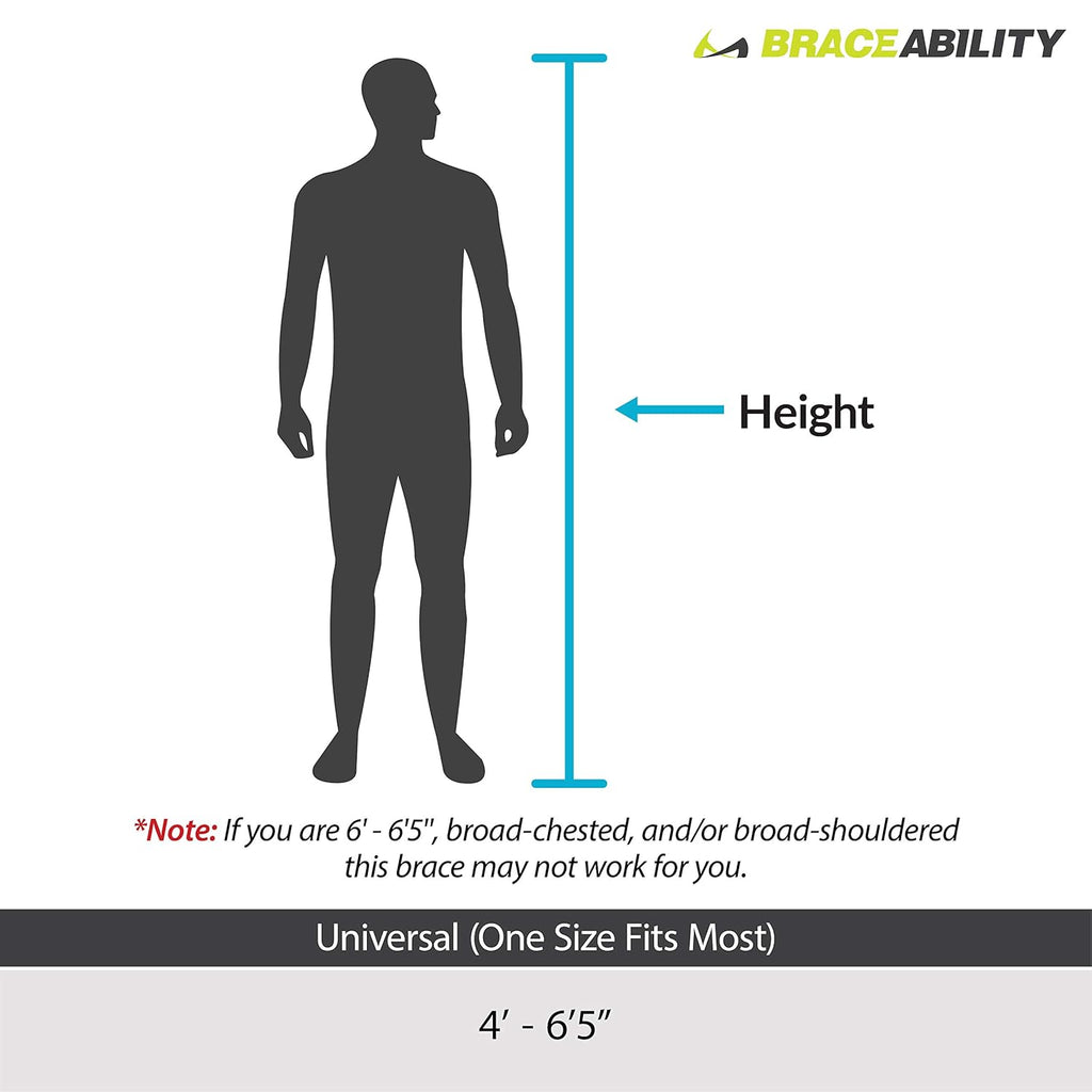 BraceAbility Waterproof Shoulder Sling with Arm Support for Clavicle and Rotator Injuries

