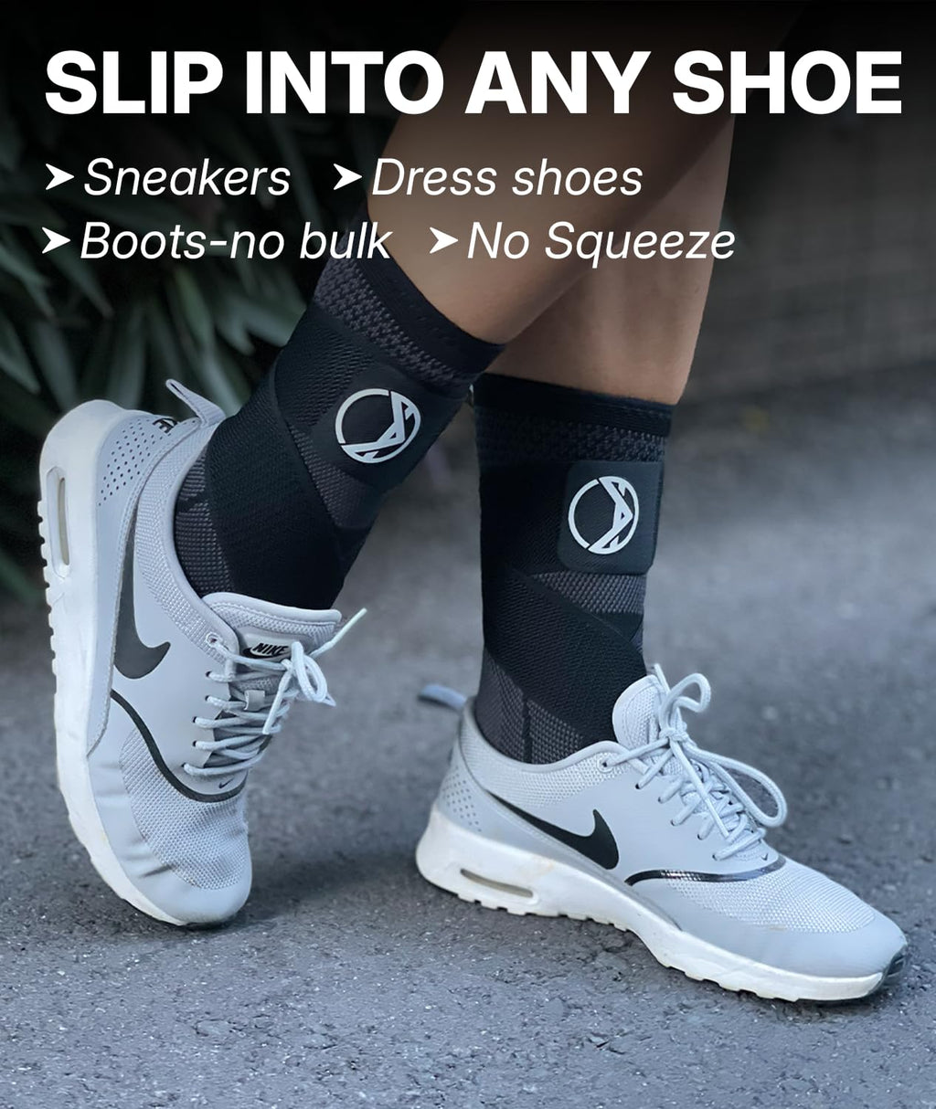 Koprez Plantar Fasciitis Sleeve with Ankle Compression Support, Breathable Brace

