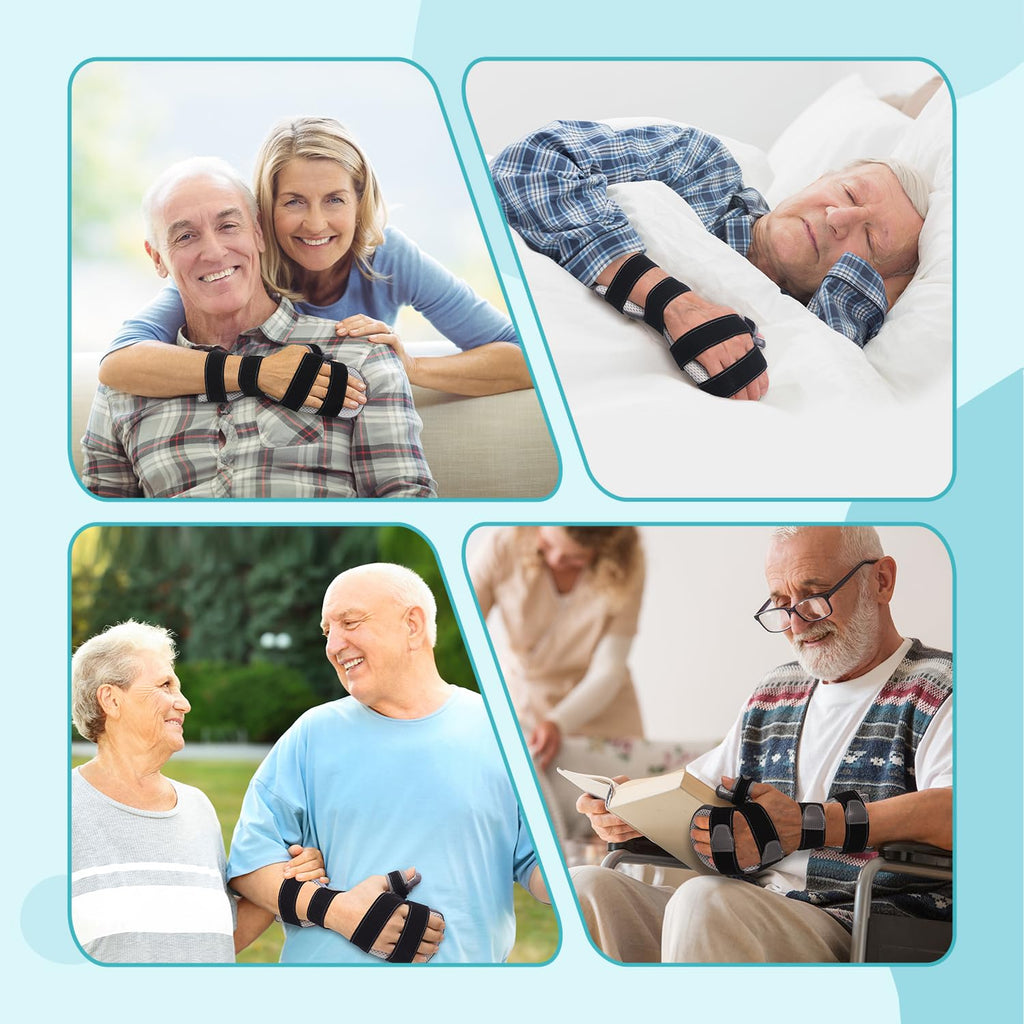 DrFinger Finger Hand Brace Splint for Straightening, Night Support, 5-Finger

