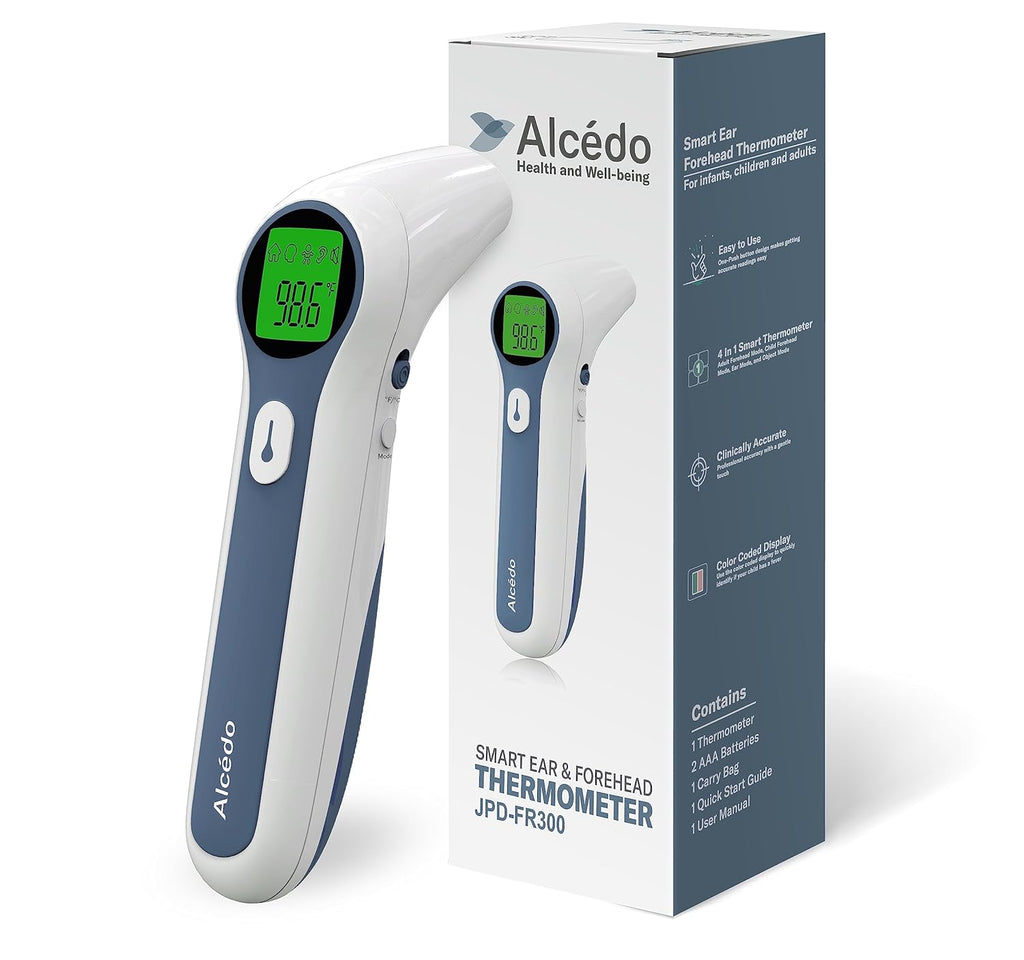 Alcedo Digital Infrared Forehead & Ear Thermometer for Adults, Kids, and Baby


